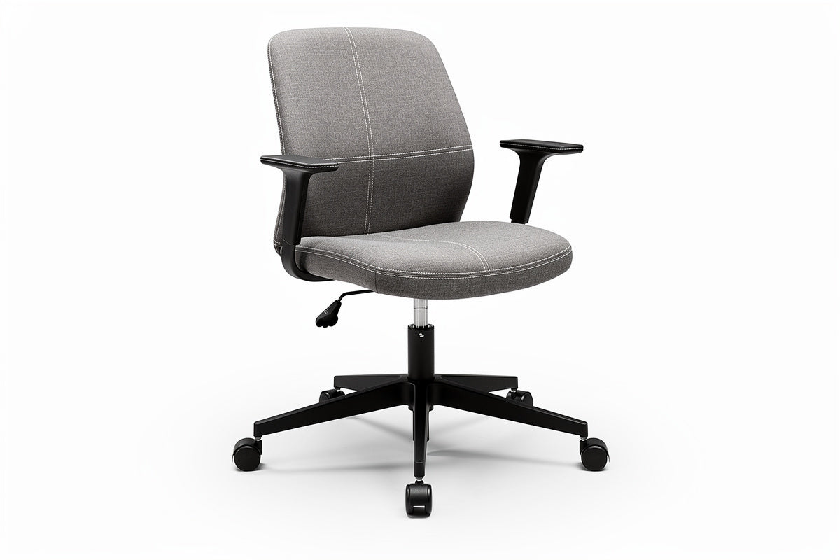 Titel in het Nederlands: **Ergonomische bureaustoel met verstelbare armleuningen**