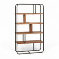 **Technische Titel in het Nederlands: "Moderne Boekenkast met Metalen Frame en Houten Planken"**